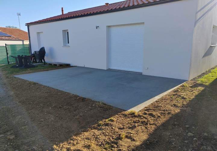 Création terrasse en béton Challans